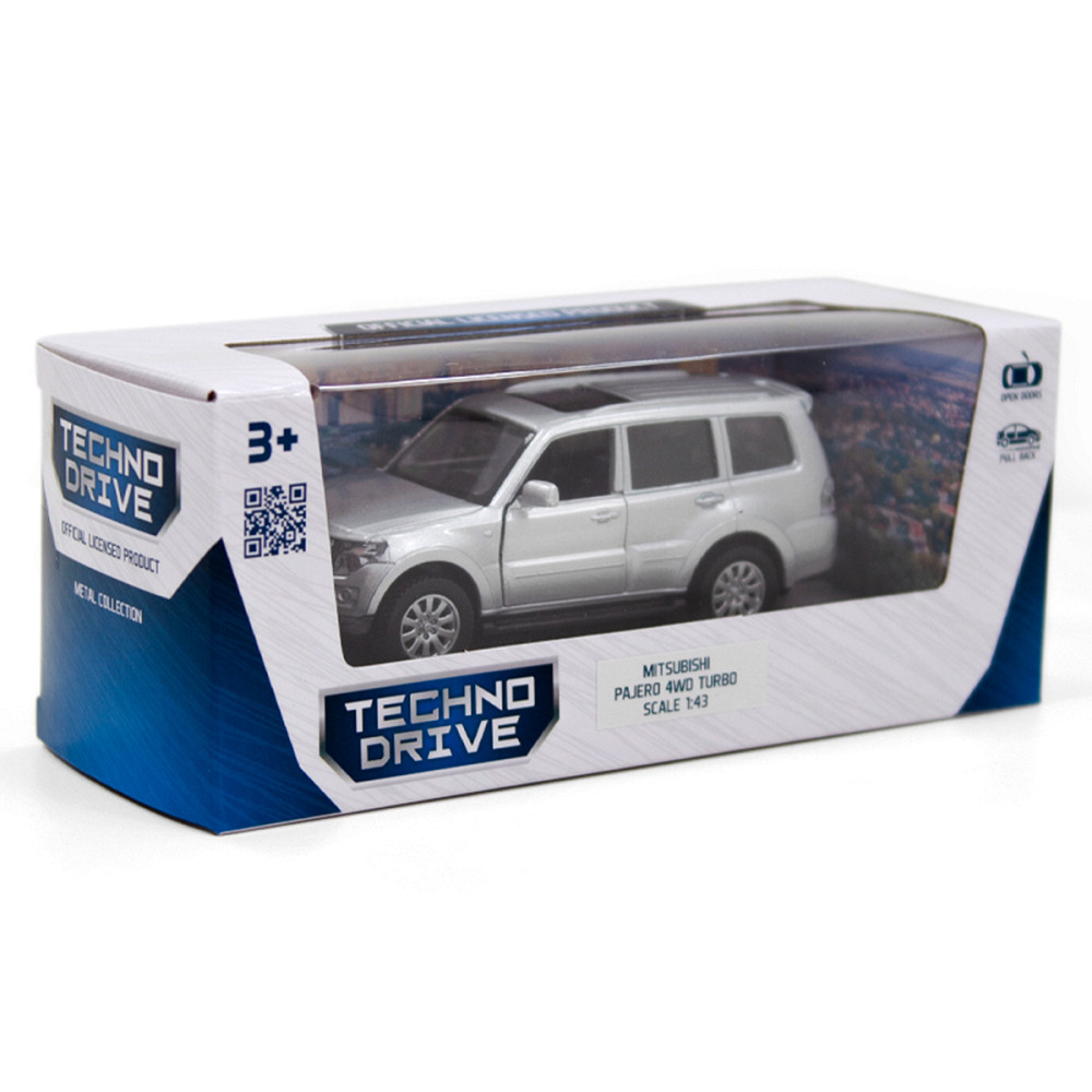 Автомодель - MITSUBISHI PAJERO 4WD TURBO (сріблястий) Дніпро - фото 4