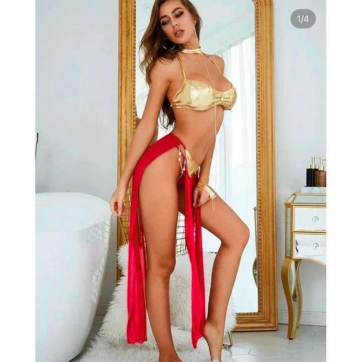 Костюм "Східної танцівниці" - S/M/L - Червоний – Рольові костюми Вінниця - фото 1