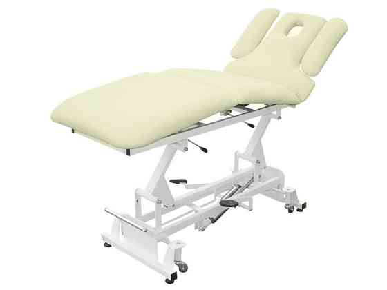 Массажный стол 289-B гидравлический для массажа и косметологии Бежевый Киев