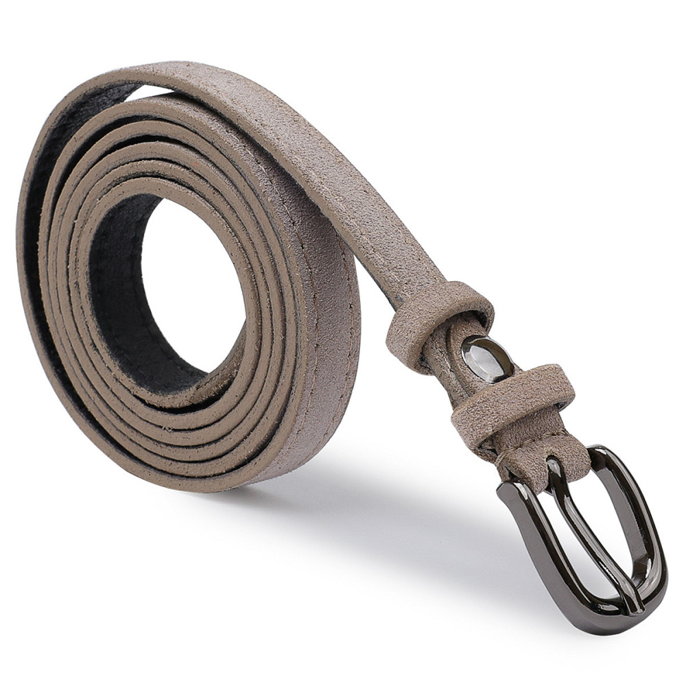 Женский замшевый ремень Vintage 20763 Серый Киев - изображение 2