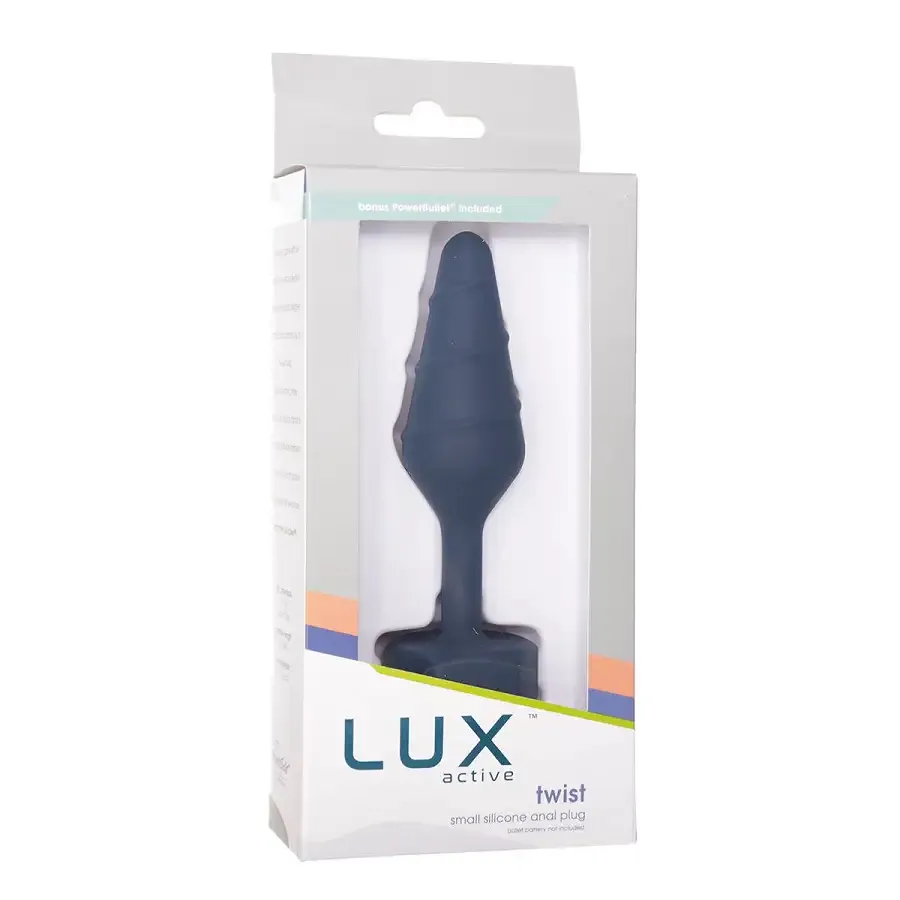 Анальна пробка Lux Active Twist Plug Small Blue Львів - фото 7