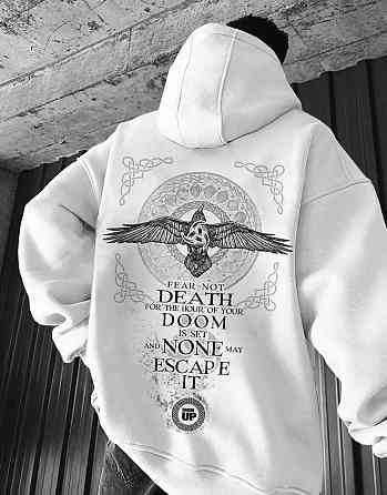 Худі, біла толстовка чоловіча, світшот 2711253857 розмір 52 Дніпро