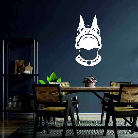 Декоративное настенное Панно «Собака», Декор на стену 70*36 см, Белый Киев