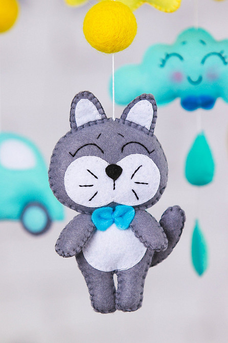 Дитячий музичний мобіль на ліжечко для немовлят WooolyWool «Сонячний день» з 35 мелодіями (М022) Київ - фото 2