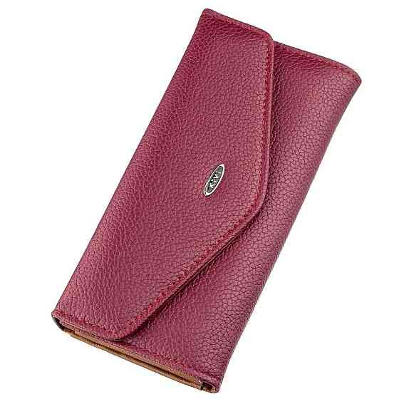 Гаманець жіночий з екокожі флотар KIVI 19066 Малиновий Київ