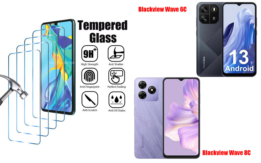 Захисне скло ArmorGlass для Blackview Wave 6C, Wave 8C – стійке до подряпин та ударів Київ - фото 1