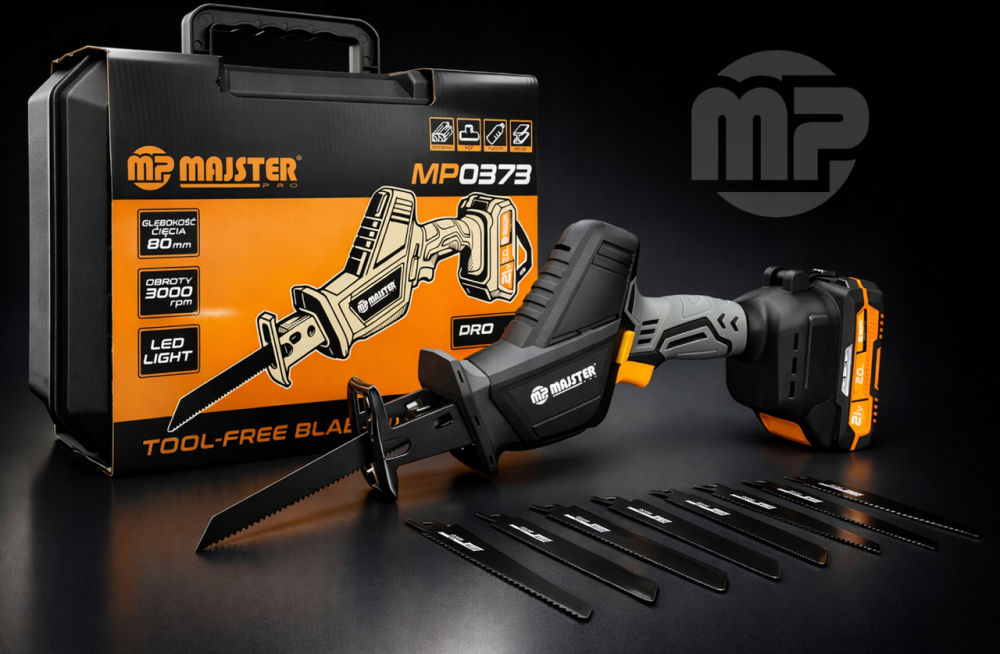 Акумуляторна шабельна пила 21В 2Аг Majster Pro (Польща) Київ - фото 2