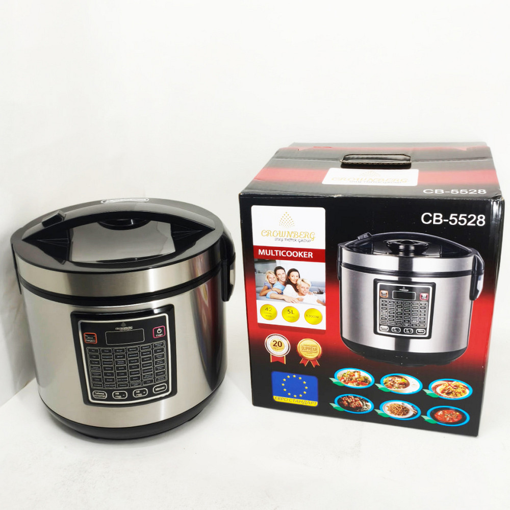 Мультиварка 30 программ Crownberg CB-5528 5л 1000Вт электронное управление с дисплеем и функцией скороварки HM-31 Львов - изображение 7