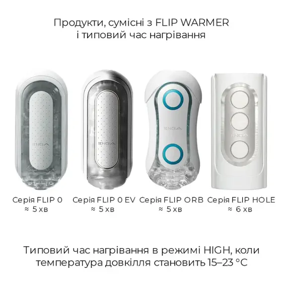 Набір мастурбатора із нагрівачем Tenga Flip Zero Red + Flip Warmer Львов