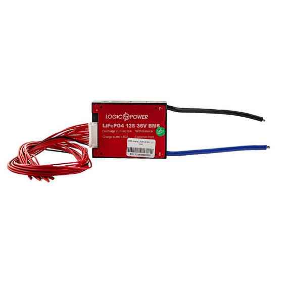 BMS плата LiFePO4 36V 12S Dis 60A Ch 30A Київ