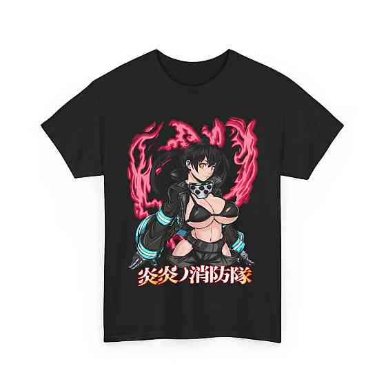 Футболка для хлопчика з аніме принтом Аніме Манга Тамакі Схінра оверсайз (зріст від 165 до 180) Чорний AnimeJ0424m Дніпро