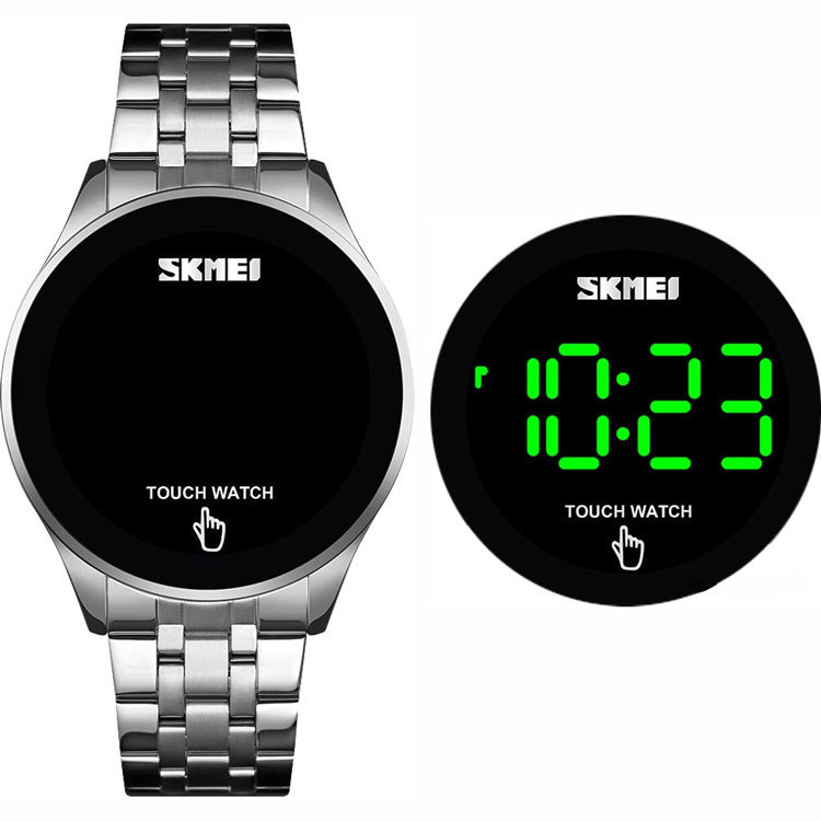 Мужские наручные светодиодные часы Skmei 1579 light (Серебристые) Винница - изображение 10