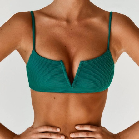 Жіночий купальник з топом S зелений Київ - фото 2