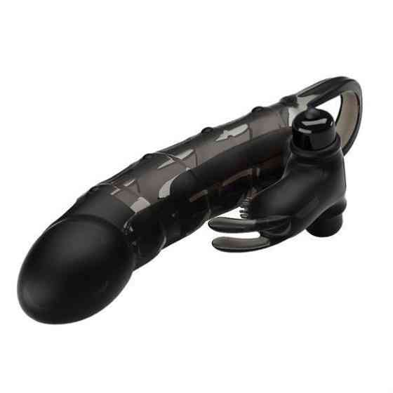 Насадка на член - Pretty Love Cuper Vibrating Penis Sleeve Black Sex Aura Київ