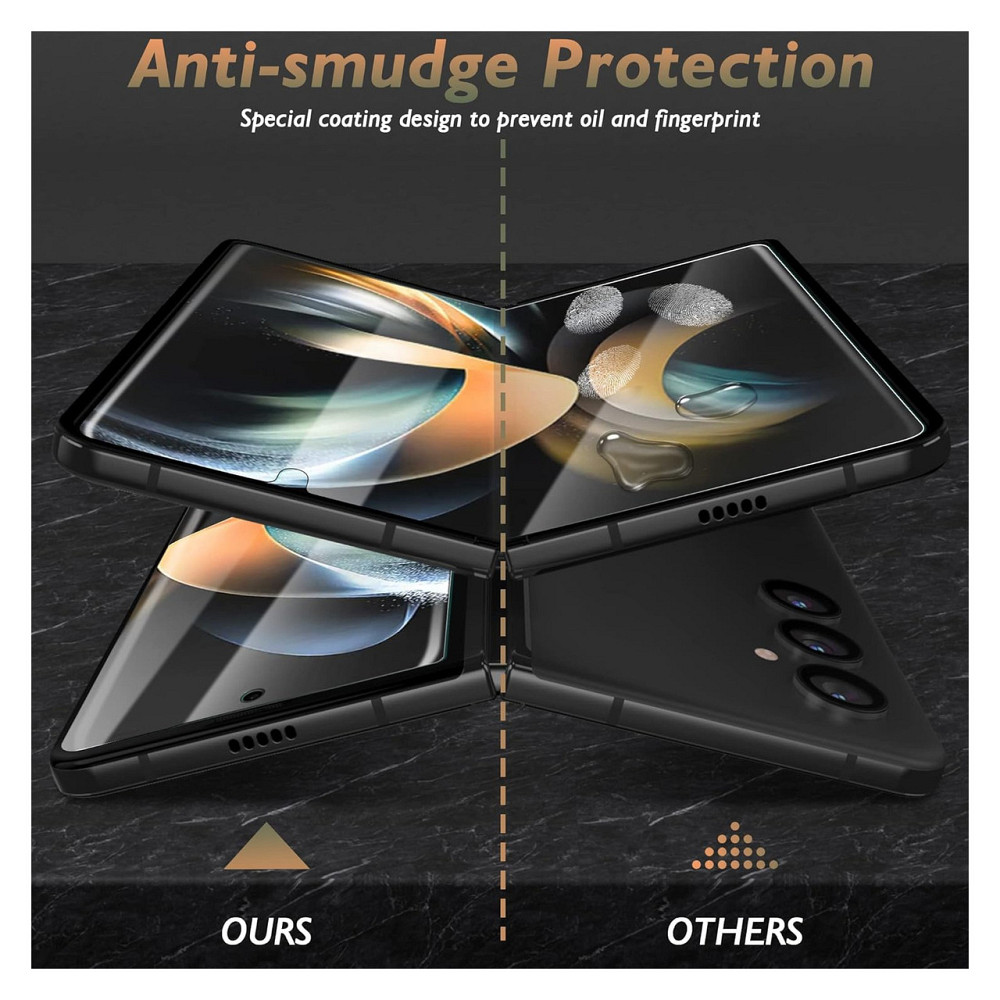Захисна плівка накладка Orzero для Samsung Galaxy Z Fold 4 5G TPU 4 шт 2 внутрішні 2 зовнішні Антицарапини самовідновна Київ - фото 2