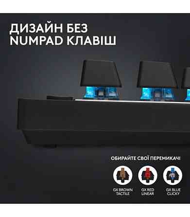 Клавіатура Logitech G PRO X TKL Lightspeed Black Tactile (920-012136) Чорний Харьков