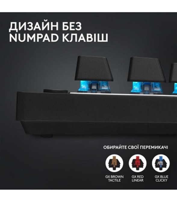 Клавіатура Logitech G PRO X TKL Lightspeed Black Tactile (920-012136) Чорний Харьков - изображение 3