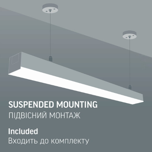 LED Світильник лінійний 50W 1,2м 5000К 220V VL-BN03-50125B Videx Житомир