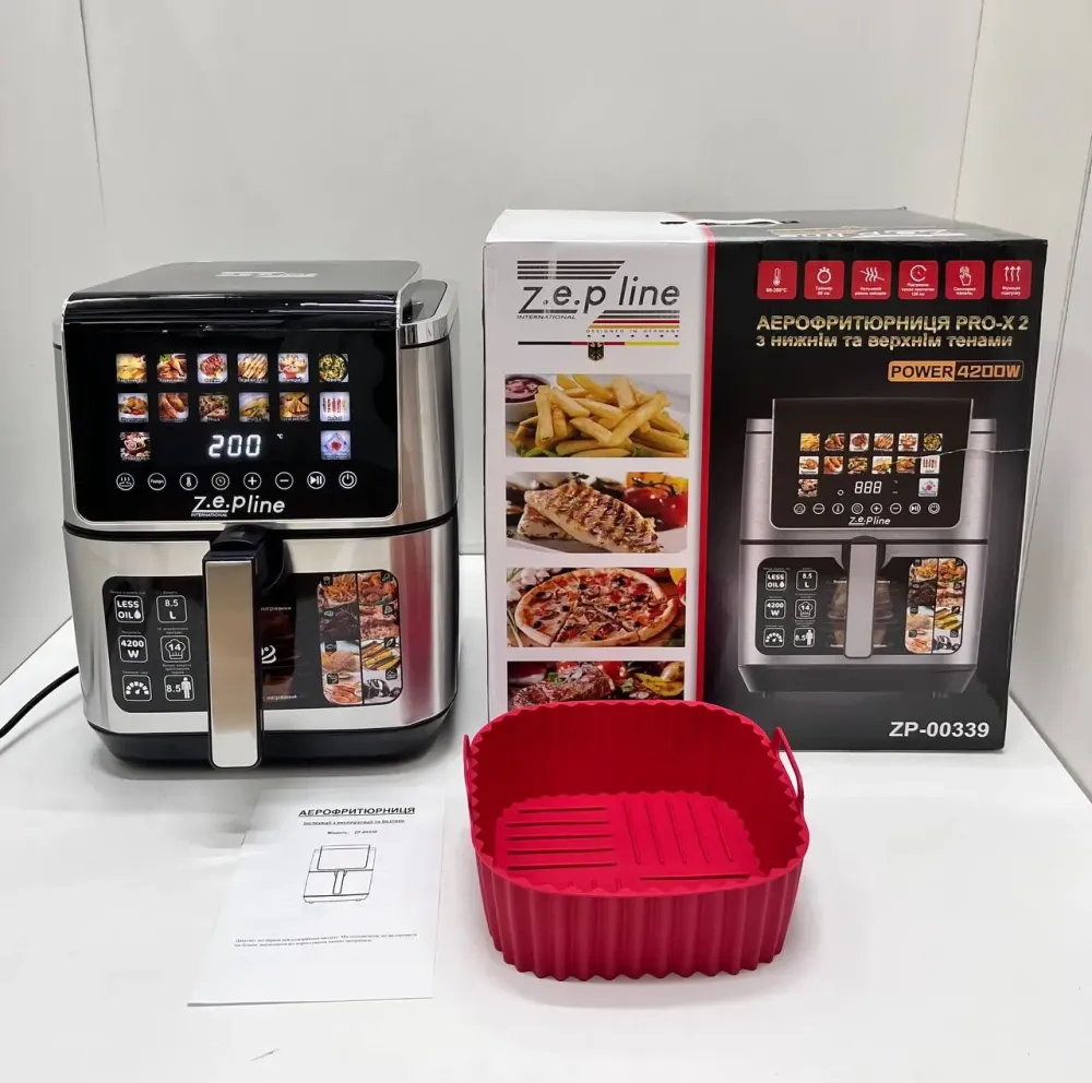 Фритюрница 13 л с двумя тенами 4200 Вт. Zepline ZP-00339 на 14 программ Коломия - фото 7