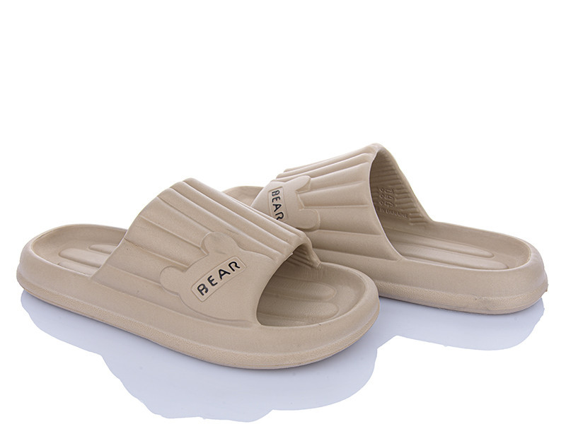 Женские шлепанцы бежевый пенка капучино Мишка Одесса - изображение 8