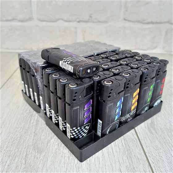 Зажигалки турбо-пламя и фонарик уп/50шт Turbo BY-1309 Харьков