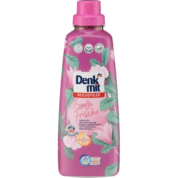 Ополіскувач для білизни Ніжна свіжість Denkmit, 1 л (Німеччина) Denkmit Weichspüler Sanfte Frische,  Львів - фото 1