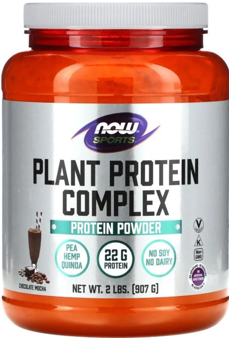 Протеин растительный Now Foods Plant Protein 907 гр шоколадный мокко Киев - изображение 1