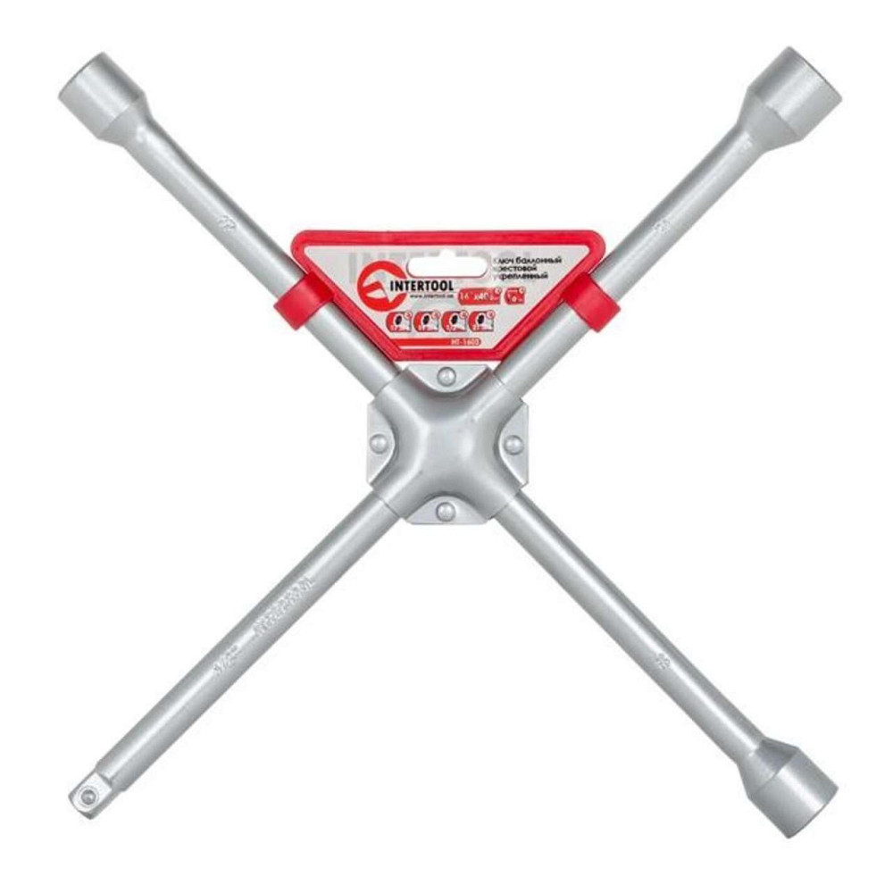 Ключ баллонный крестовый, 16x406 мм, D=16 мм, 17, 19, 21, 22 мм. Профессиональный Мукачево - изображение 1