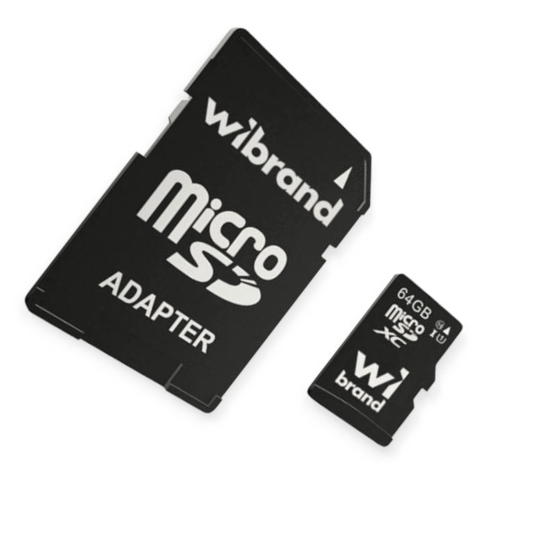 Карта памяти microSDHC 64Gb class 10 (adapter SD) Wibrand Мукачево - изображение 1