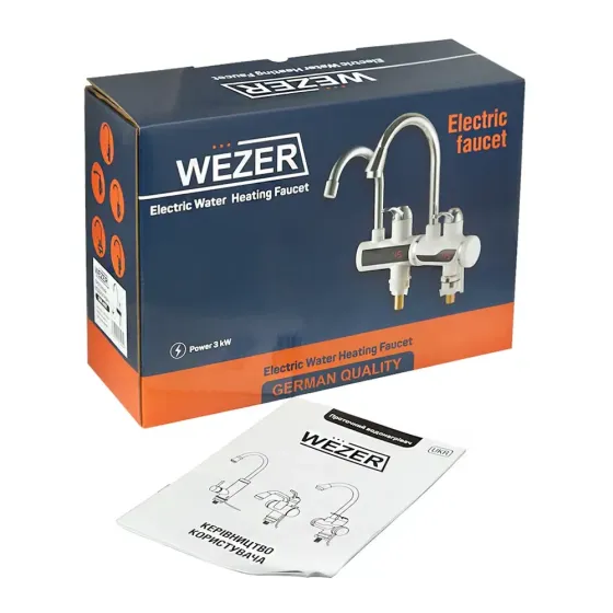 Проточный водонагреватель для кухни WEZER SDR-A15T белый Киев