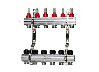 Колектор із витратомірами FADO FLOOR 1"х3/4" 2 виходи Київ - фото 1