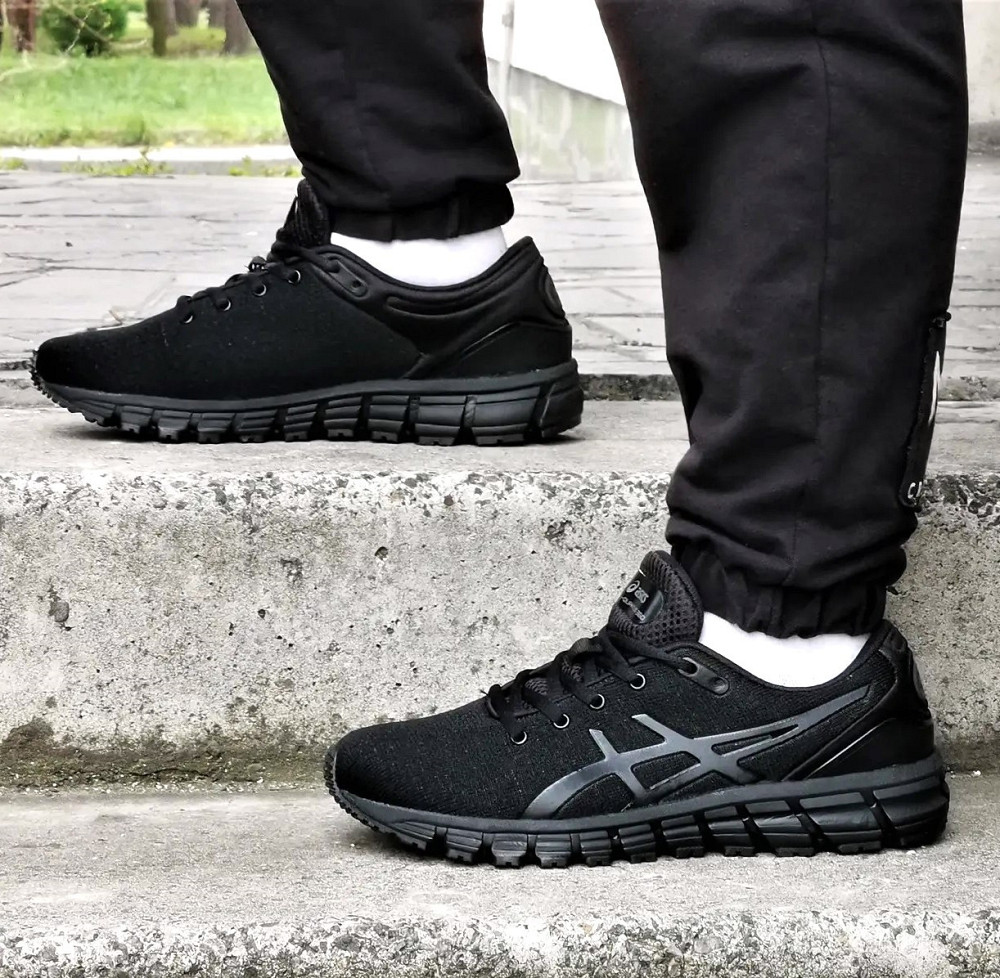 Кросівки Asics GEL Чорні Чоловічі Асикс Гель (розміри: 41,42,43,44,45,46) Відео Огляд Дніпро - фото 4