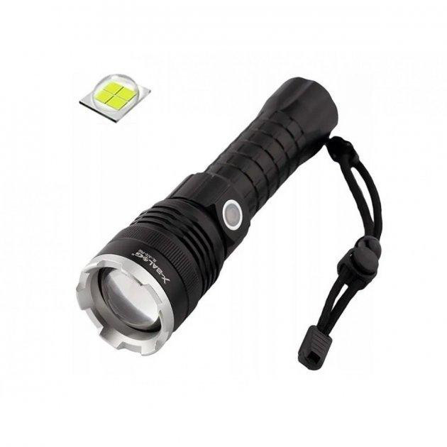 Ліхтар ручний X-Balog BL-A72-P50 zoom +18650 + microUSB + 3 режима Вінниця - фото 1