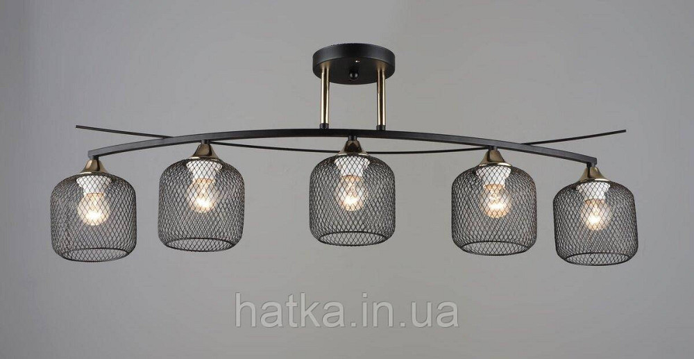 Підвісна люстра B K2257/5 BK+FGD Київ - фото 1