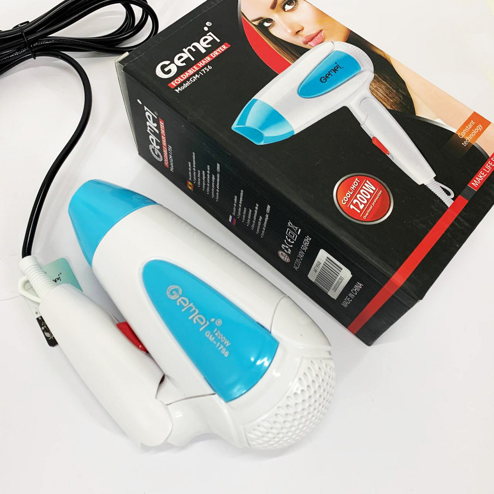 Мощный фен для волос Gemei, Профессиональный фен для работы, Хороший мощный фен дома и салона HP-53 Львов - изображение 16
