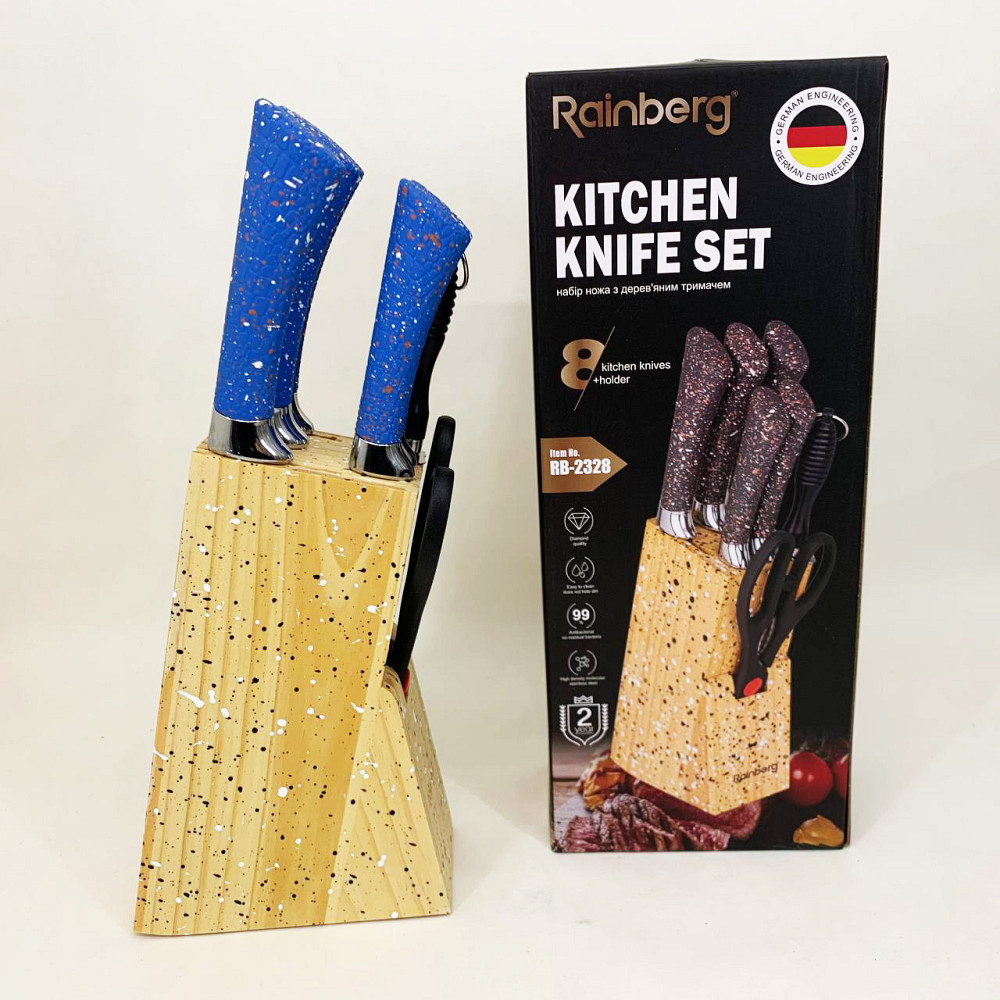 Набор ножей для готовки, Набор ножей со стильным дизайном Кухонный для нарезки NF-25 Львов - изображение 1