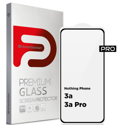 Скло захисне Armorstandart Pro Nothing Phone (3a) / (3a) Pro Black (ARM85466) Вінниця - фото 1