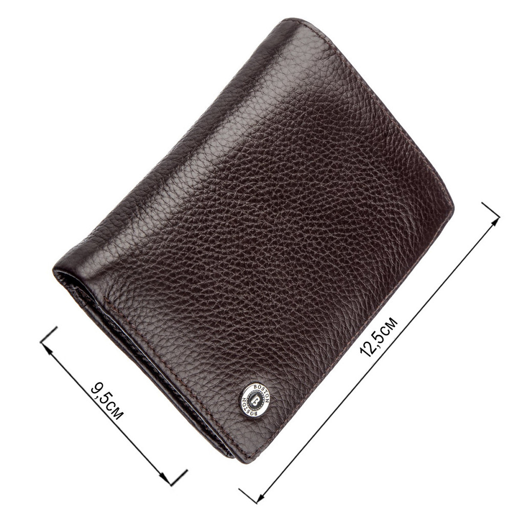 Современное мужское портмоне Boston 18825 Коричневый Киев - изображение 3