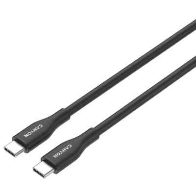 Дата кабель USB-C to USB-C 1.0m CC60SC10 60W Silicon Black Canyon (CNS-CC60SC10B) Вінниця