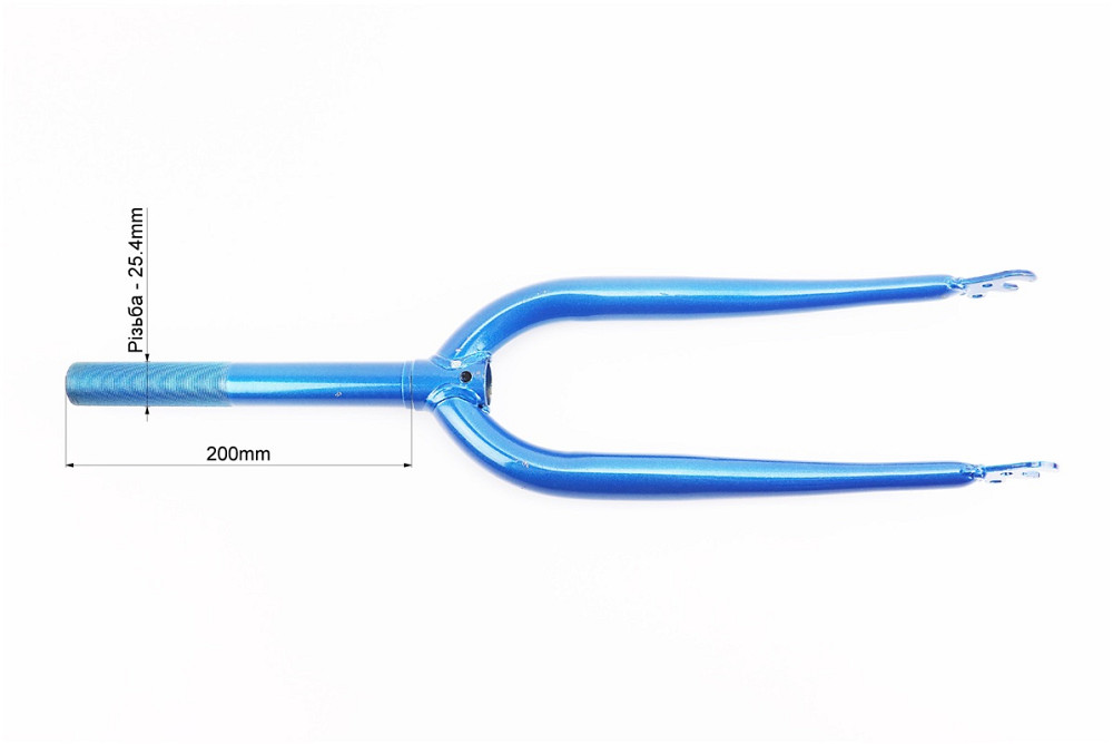 Вилка 20" з різьбою 1" (25,4мм), шток 200мм, синя Київ - фото 3