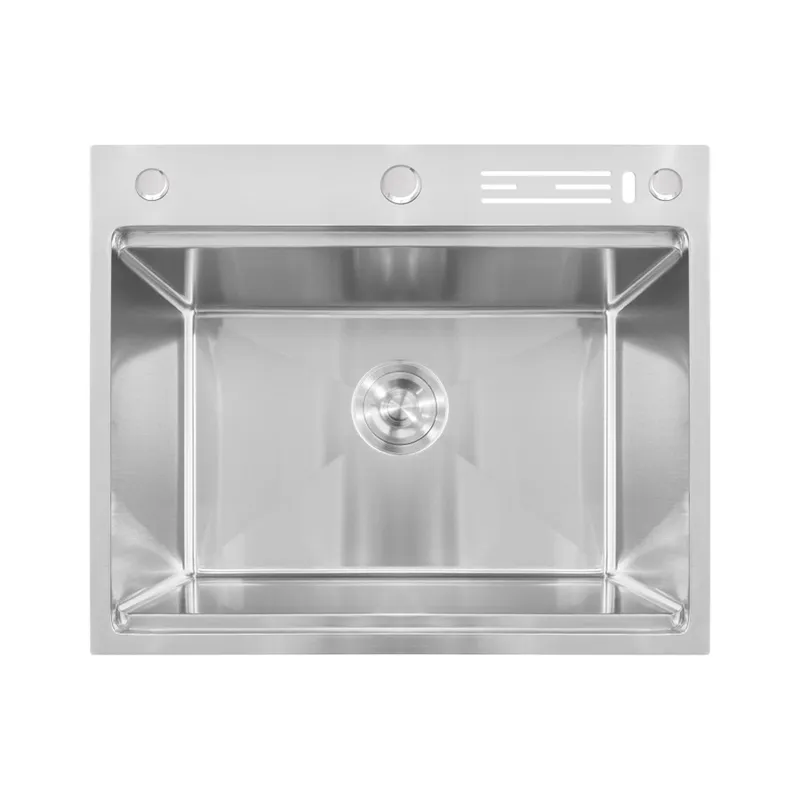 Мийка Mixxus MH6050-SK NANO-SILVER з нержавіючої сталі зі ступінкою для сушіння та підставкою для ножів (3.0/0.8) Харків - фото 1