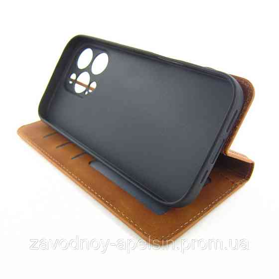 Чехол книжка iPhone 16 Pro Защита камеры (коричневый) Одесса
