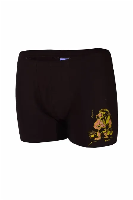 Шорти чоловічі подовжені з бавовни Lans 06.012 M, L, XL, XXL, 3XL, 4XL, Чорний Київ - фото 1