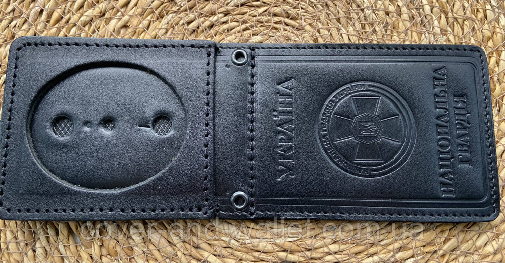 Обкладинка на посвідчення "Національна гвардія Україна" під жетон з відділенням для карток (на книжку) Київ - фото 8