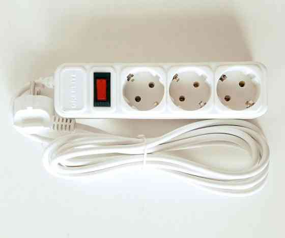 Подовжувач — Мережевий фільтр на 3 розетки 3 метри кабель Дніпро