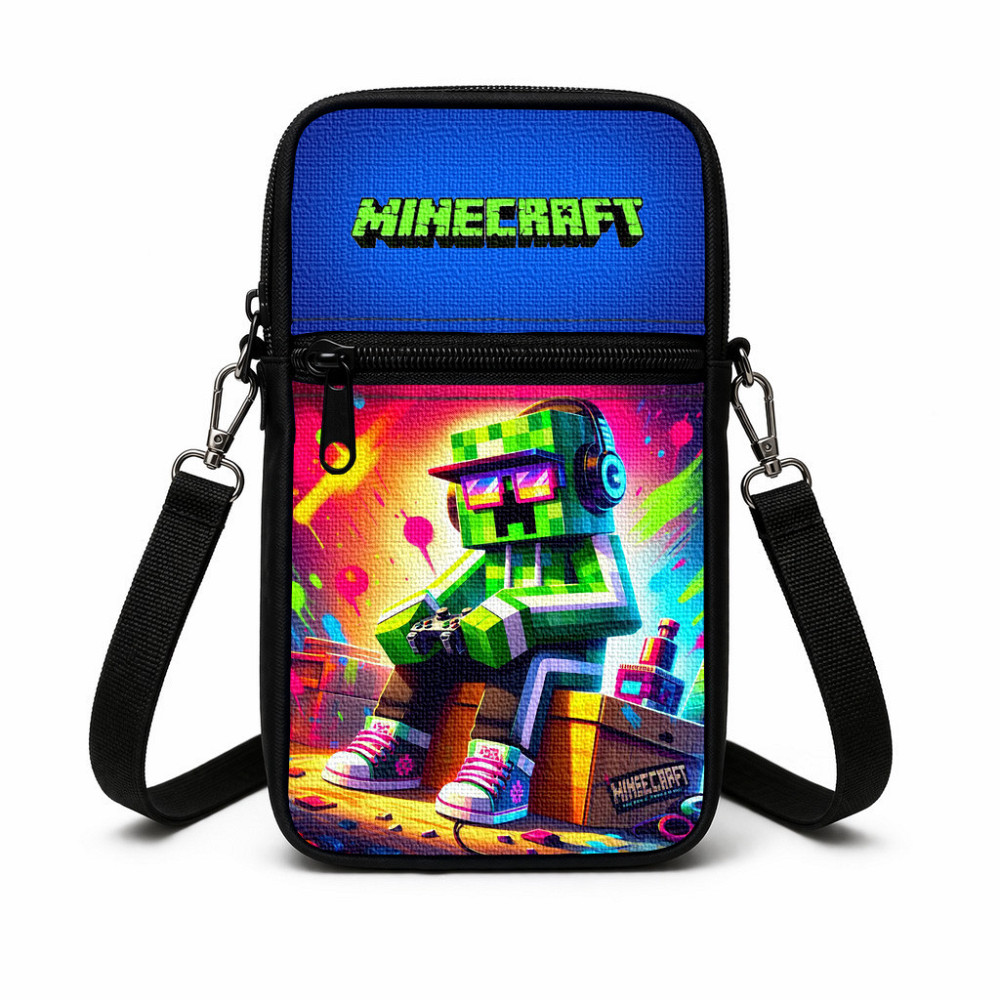 Сумка-чохол для телефону Minecraft,дитяча сумка через плече, водонепроникна міні-сумка (4783) Київ - фото 1