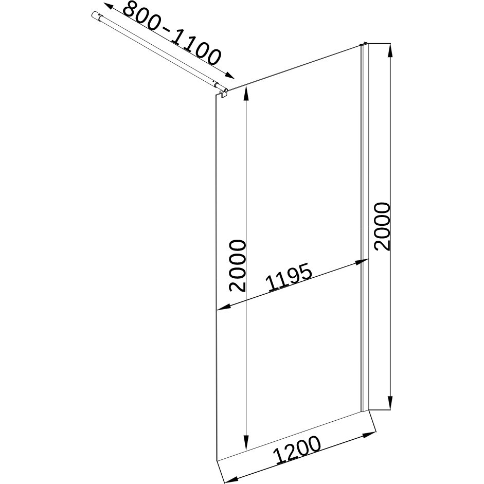 Душевая перегородка LEGA 120ТB (120BТ) BRAVO (1уп.) (000026941) Киев - изображение 5