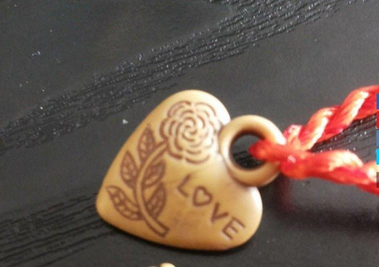 Браслет с сердечком оберег 19 см красный Киев - изображение 2