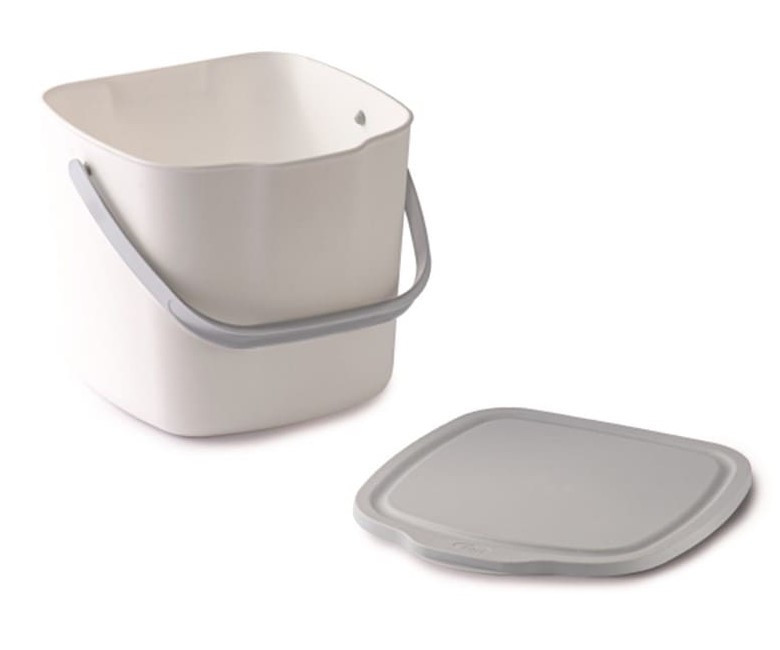 Контейнер для сміття з кришкою та ручкою Snips Kitchen Compost Bin 3 л білий Київ - фото 3