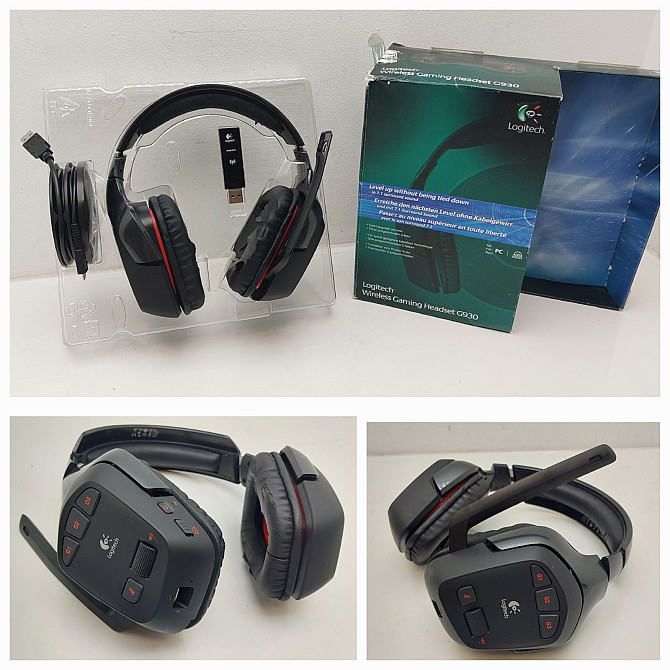 Безпровідні ігрові навушники Logitech G930 Gaming Headset (Б клас) Луцк - изображение 1